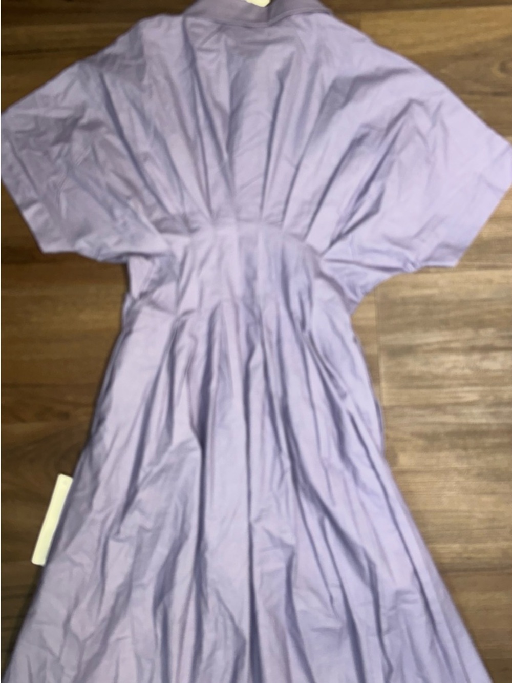 NWT Anthropology Exquise Tobie Shirt Dress Lavender Purple Floral Embellished - Picture 6 of 10